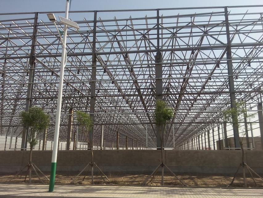 姜堰汽车工业厂房网架