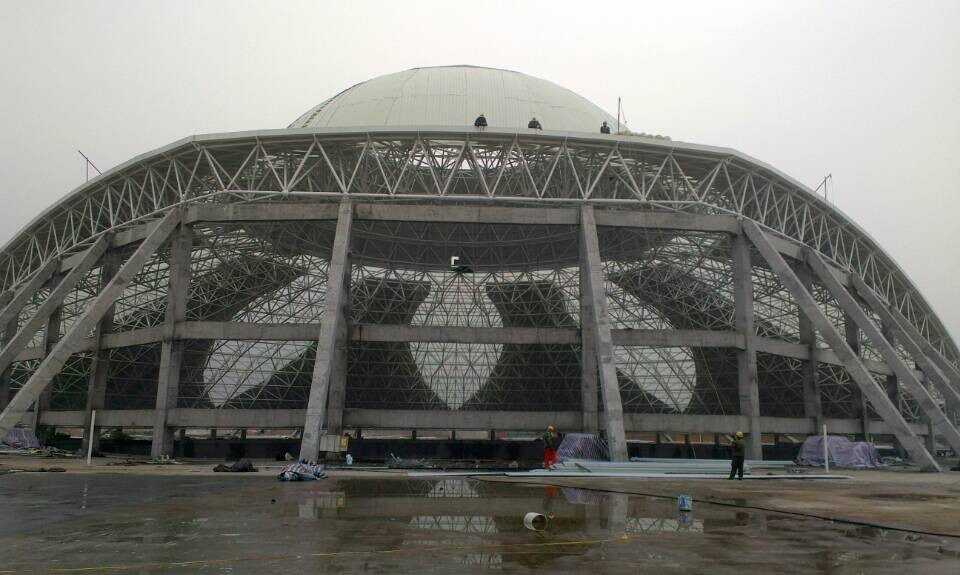 姜堰温泉馆网架工程